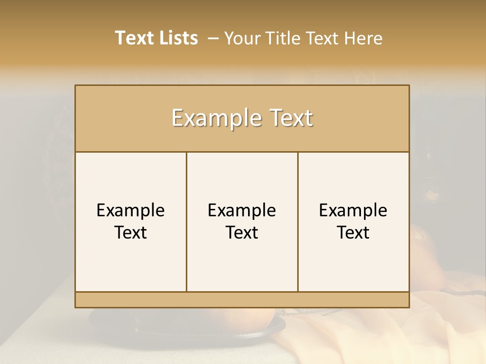 Tabletop Food Vintage PowerPoint Template