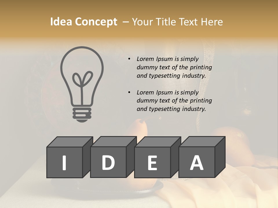 Tabletop Food Vintage PowerPoint Template