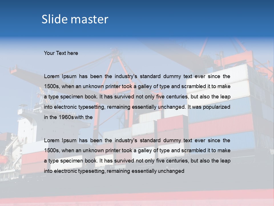 Industry Good Trade PowerPoint Template