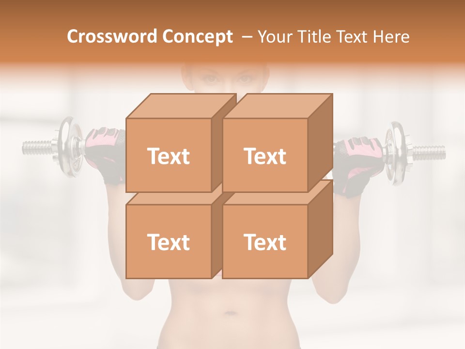 Beautiful Strength Shape PowerPoint Template