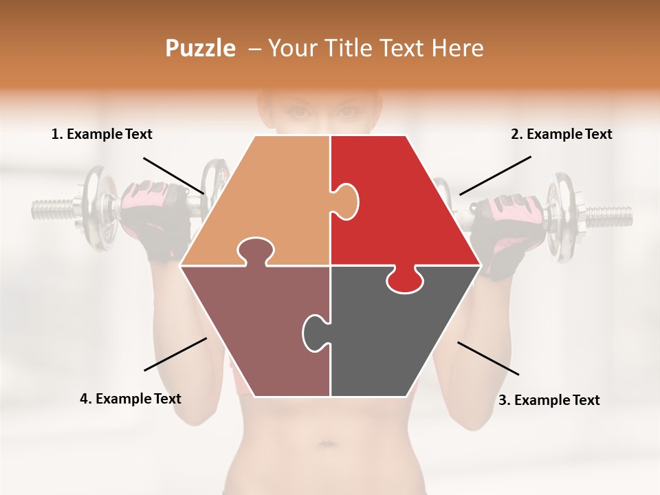 Beautiful Strength Shape PowerPoint Template