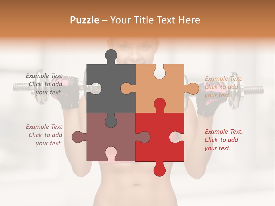 Beautiful Strength Shape PowerPoint Template