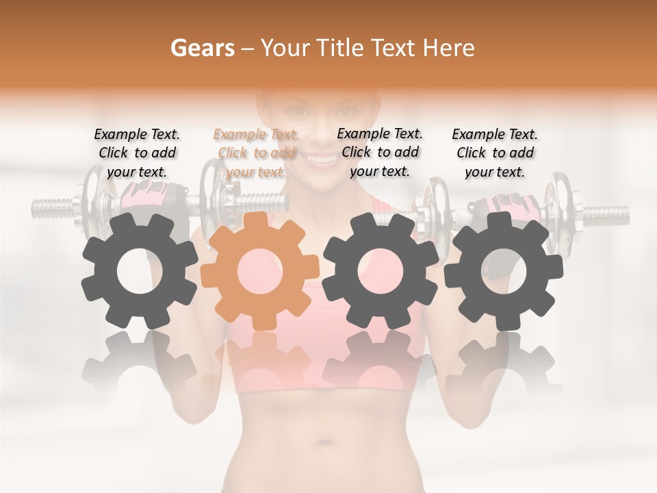 Beautiful Strength Shape PowerPoint Template