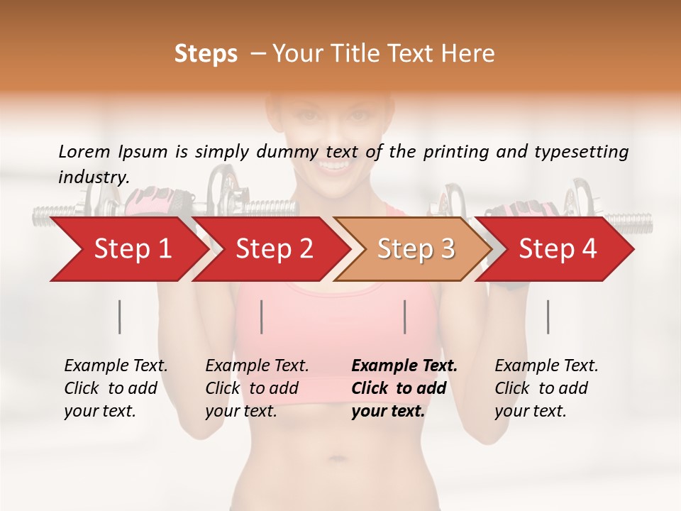 Beautiful Strength Shape PowerPoint Template