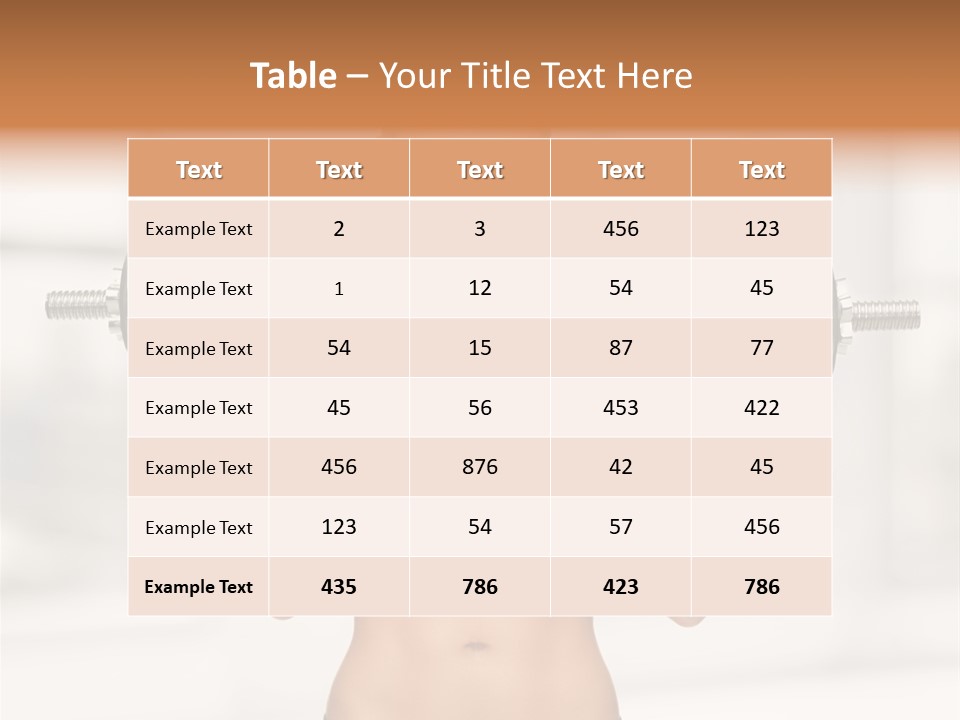 Beautiful Strength Shape PowerPoint Template