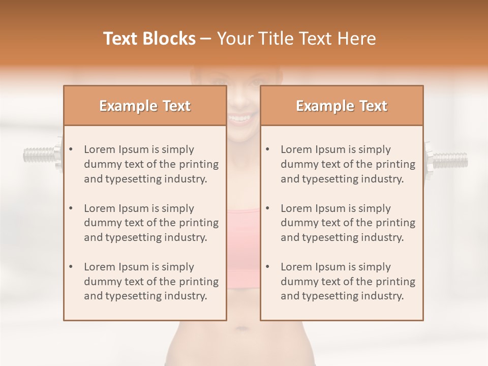 Beautiful Strength Shape PowerPoint Template
