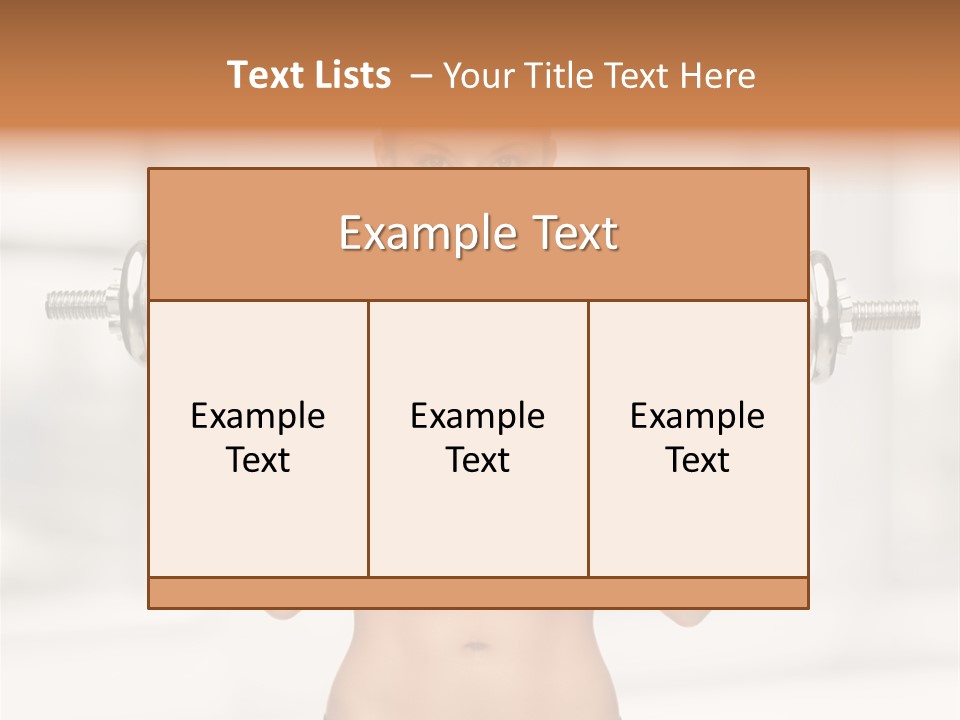 Beautiful Strength Shape PowerPoint Template