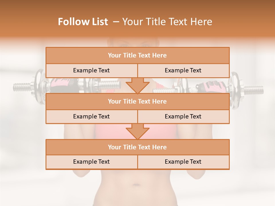 Beautiful Strength Shape PowerPoint Template