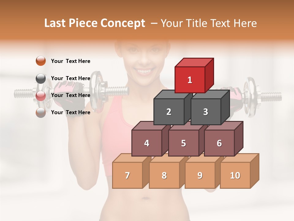 Beautiful Strength Shape PowerPoint Template