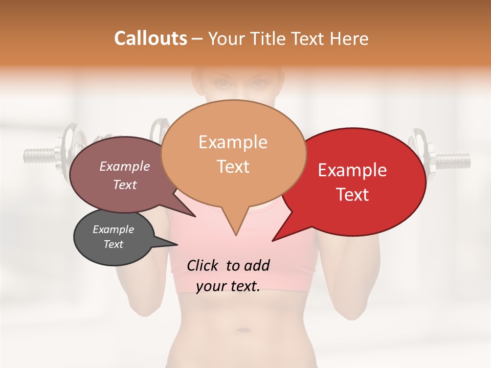 Beautiful Strength Shape PowerPoint Template