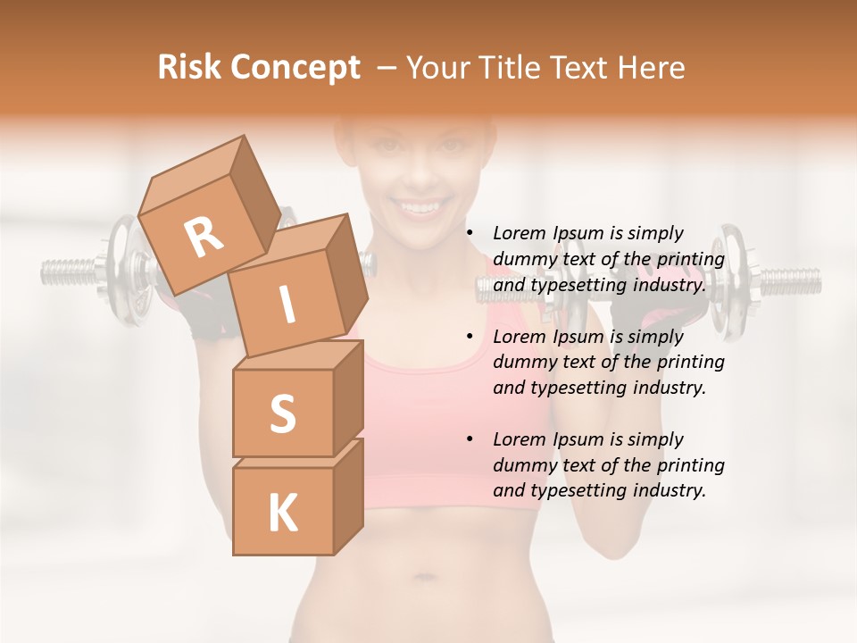 Beautiful Strength Shape PowerPoint Template