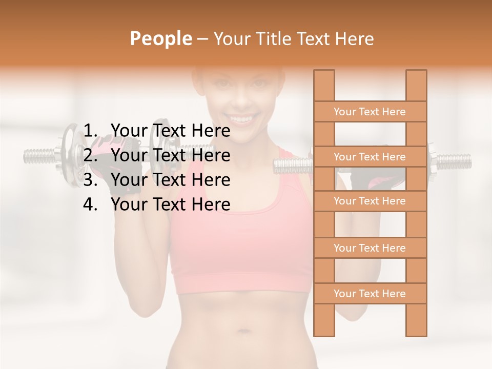 Beautiful Strength Shape PowerPoint Template