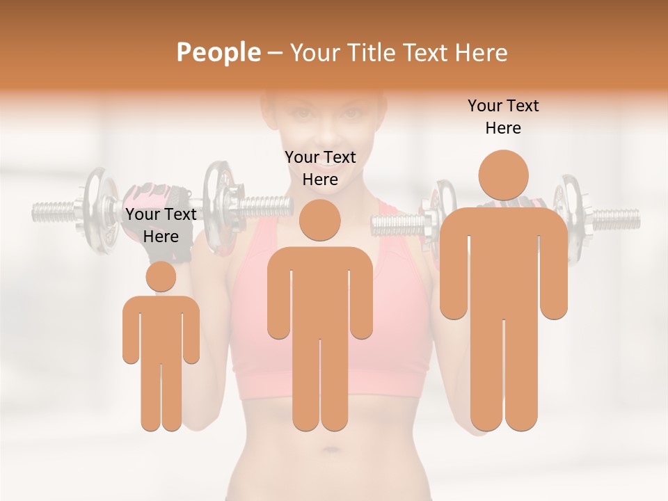 Beautiful Strength Shape PowerPoint Template