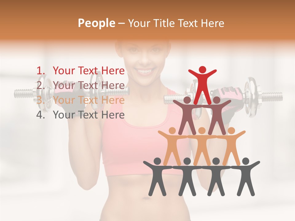 Beautiful Strength Shape PowerPoint Template