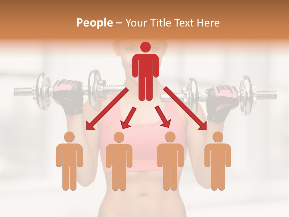 Beautiful Strength Shape PowerPoint Template