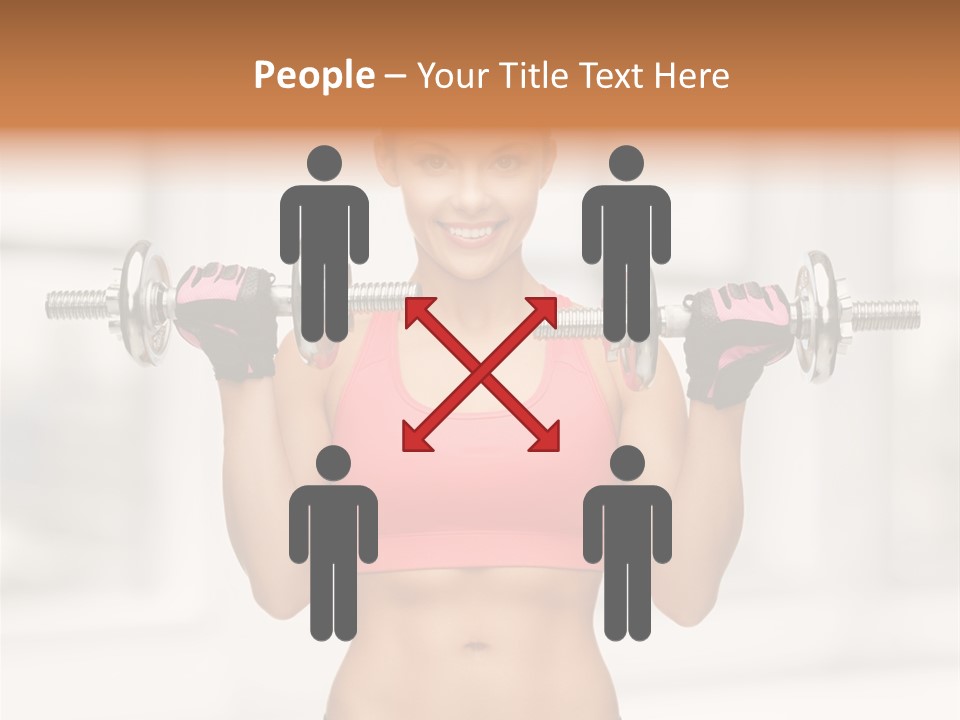 Beautiful Strength Shape PowerPoint Template