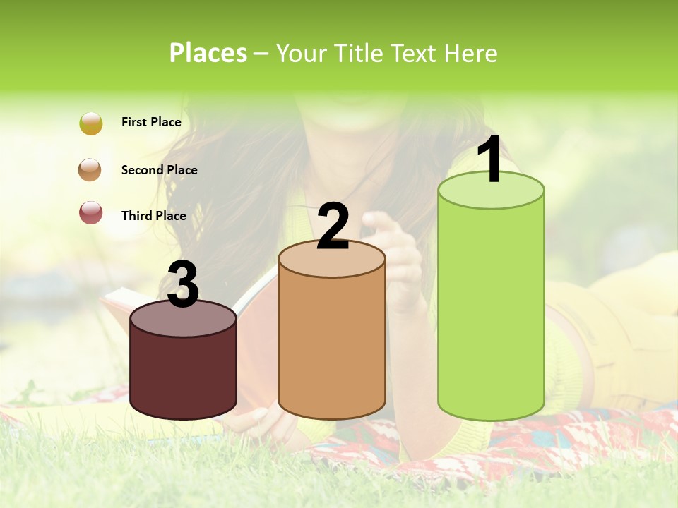 Beauty Yellow Girl PowerPoint Template