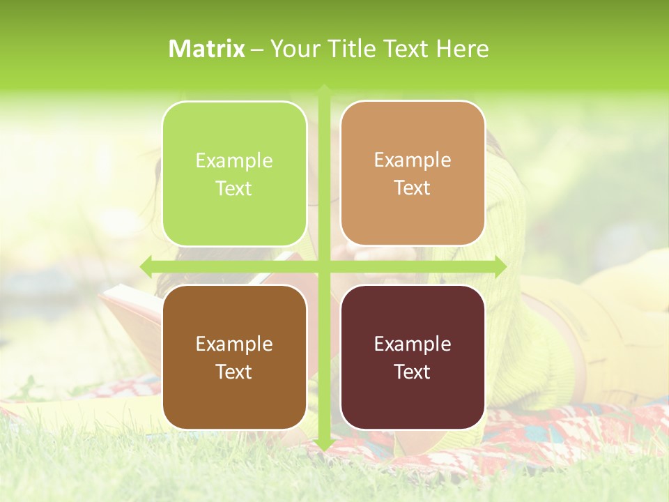 Beauty Yellow Girl PowerPoint Template