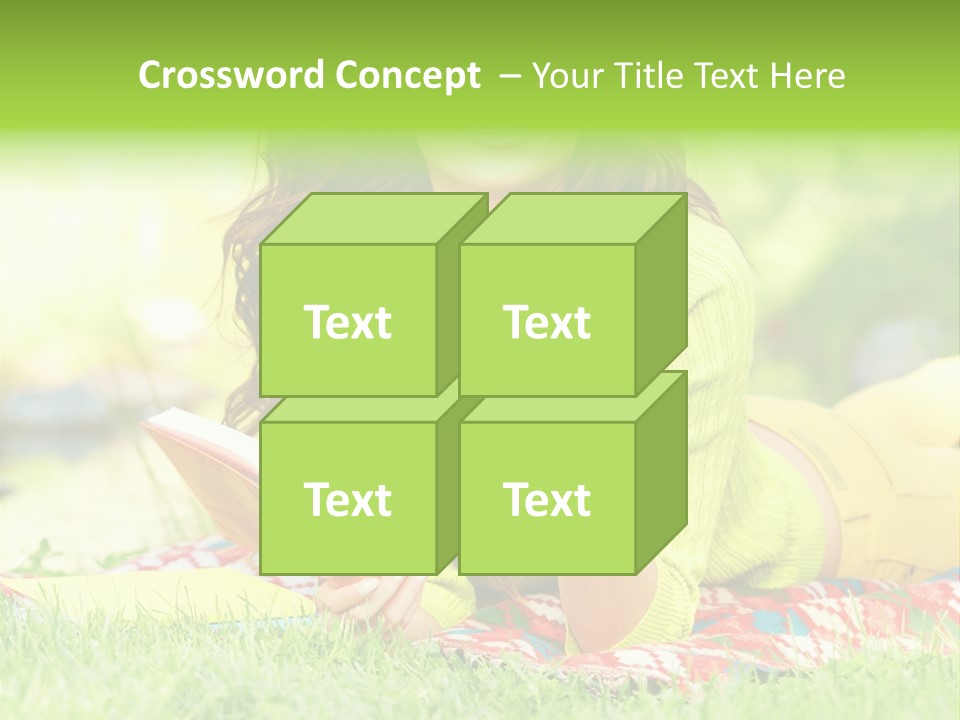 Beauty Yellow Girl PowerPoint Template