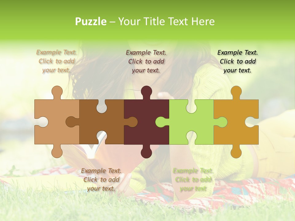 Beauty Yellow Girl PowerPoint Template