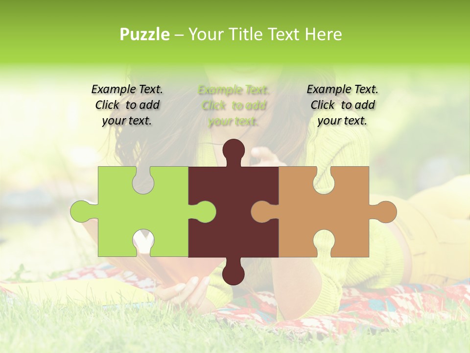 Beauty Yellow Girl PowerPoint Template