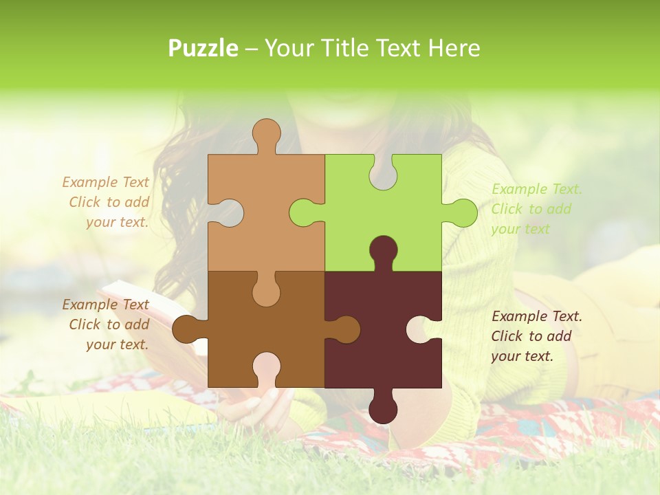 Beauty Yellow Girl PowerPoint Template