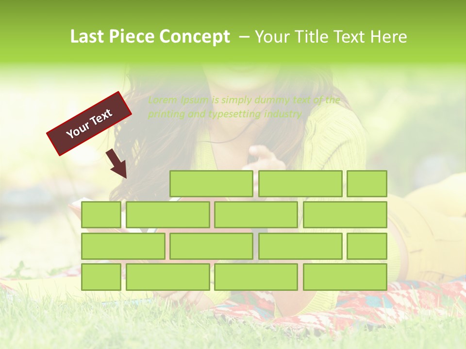 Beauty Yellow Girl PowerPoint Template