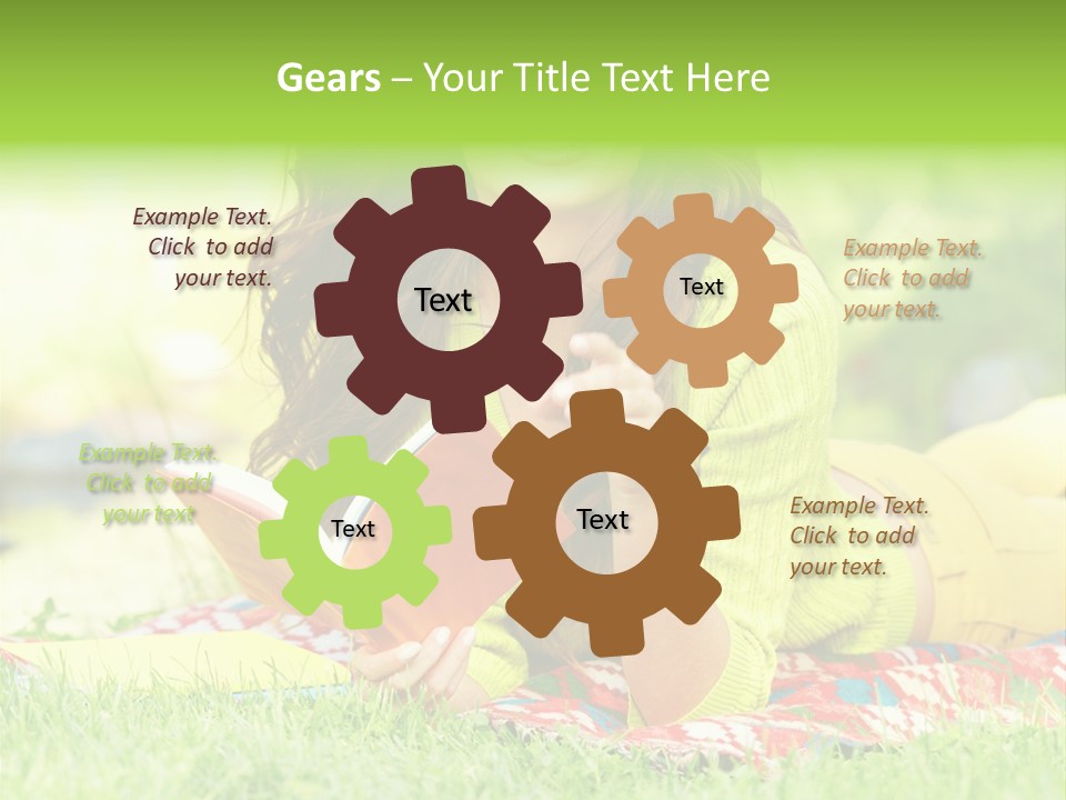 Beauty Yellow Girl PowerPoint Template