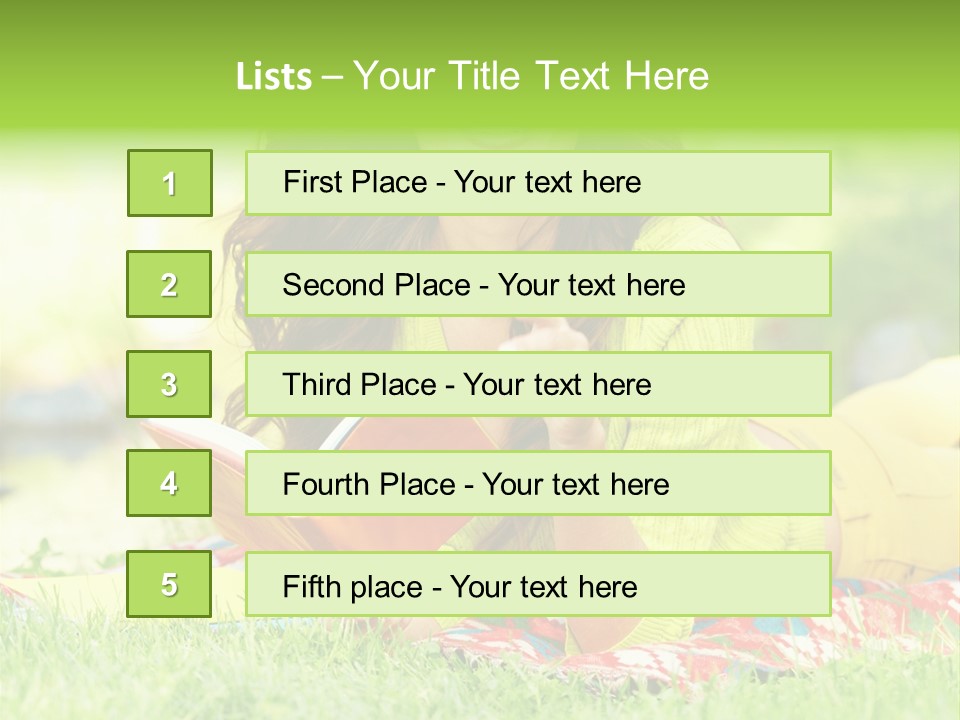 Beauty Yellow Girl PowerPoint Template