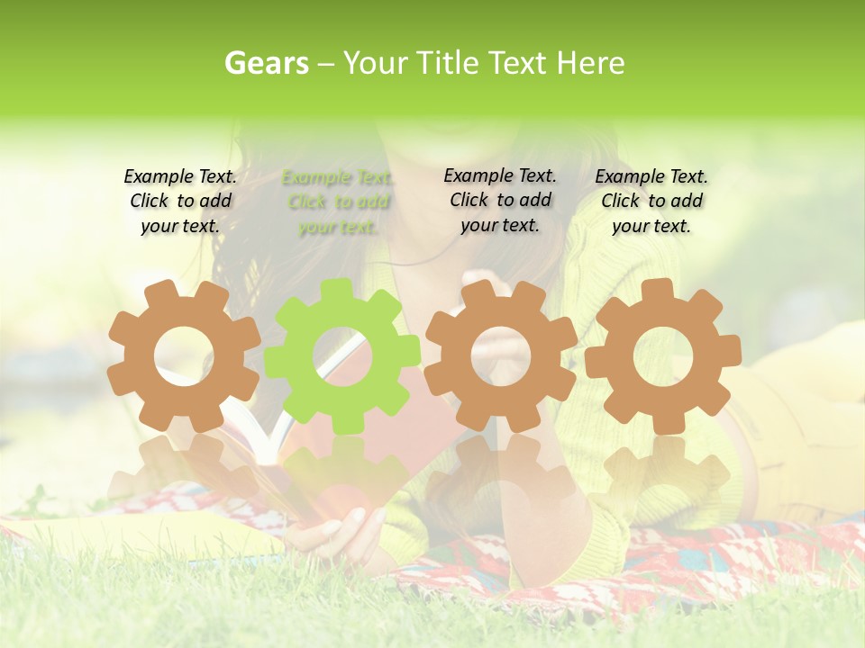 Beauty Yellow Girl PowerPoint Template