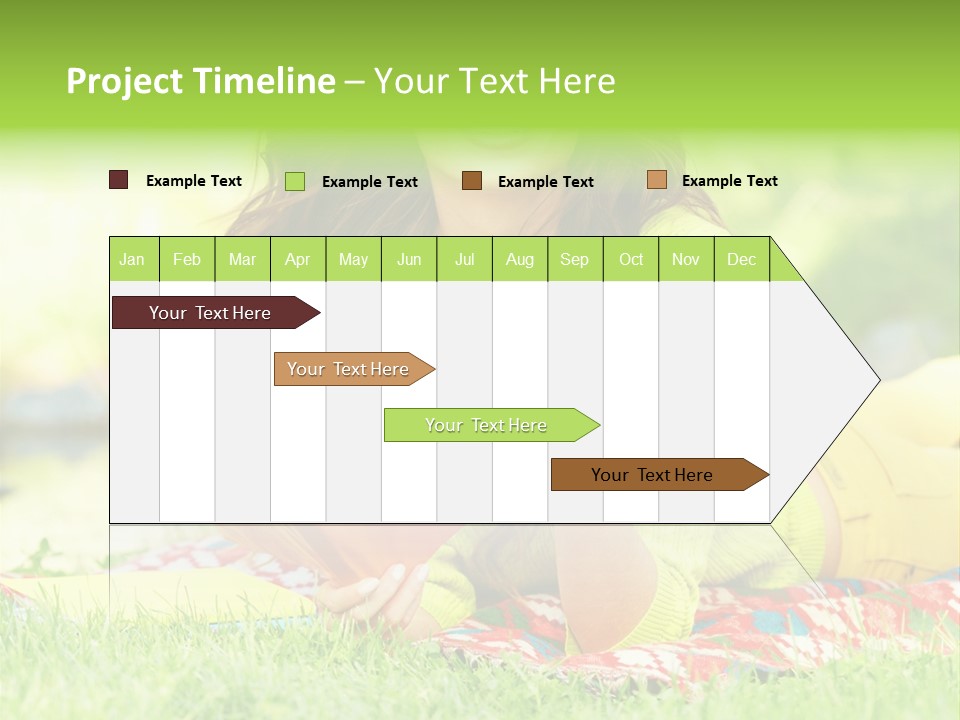 Beauty Yellow Girl PowerPoint Template