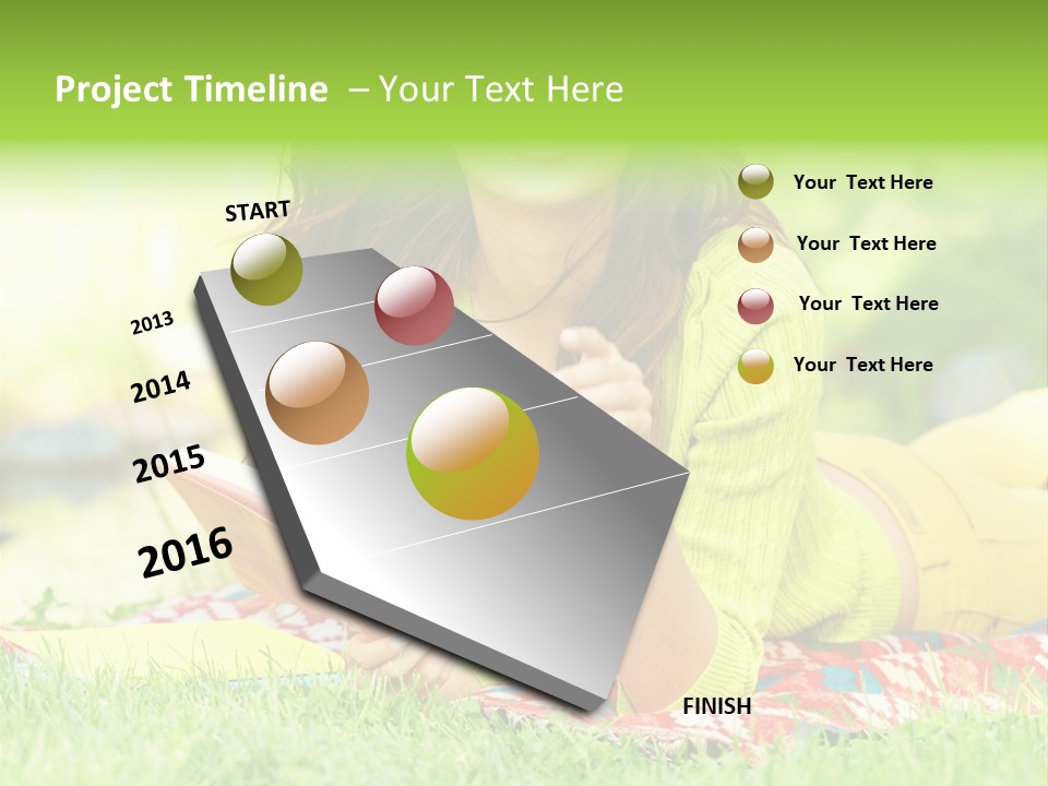 Beauty Yellow Girl PowerPoint Template