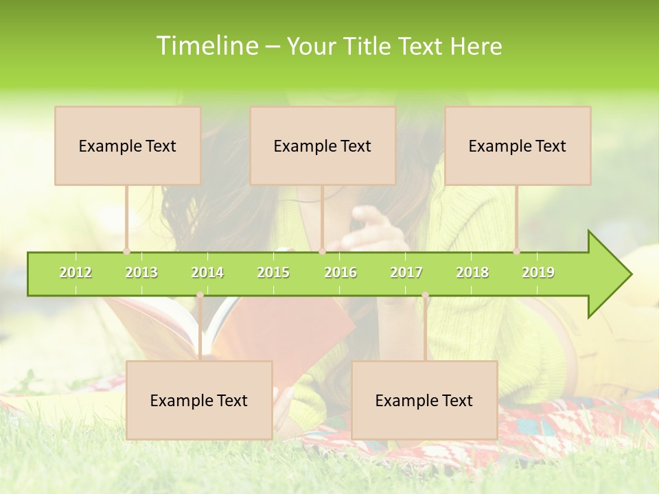 Beauty Yellow Girl PowerPoint Template