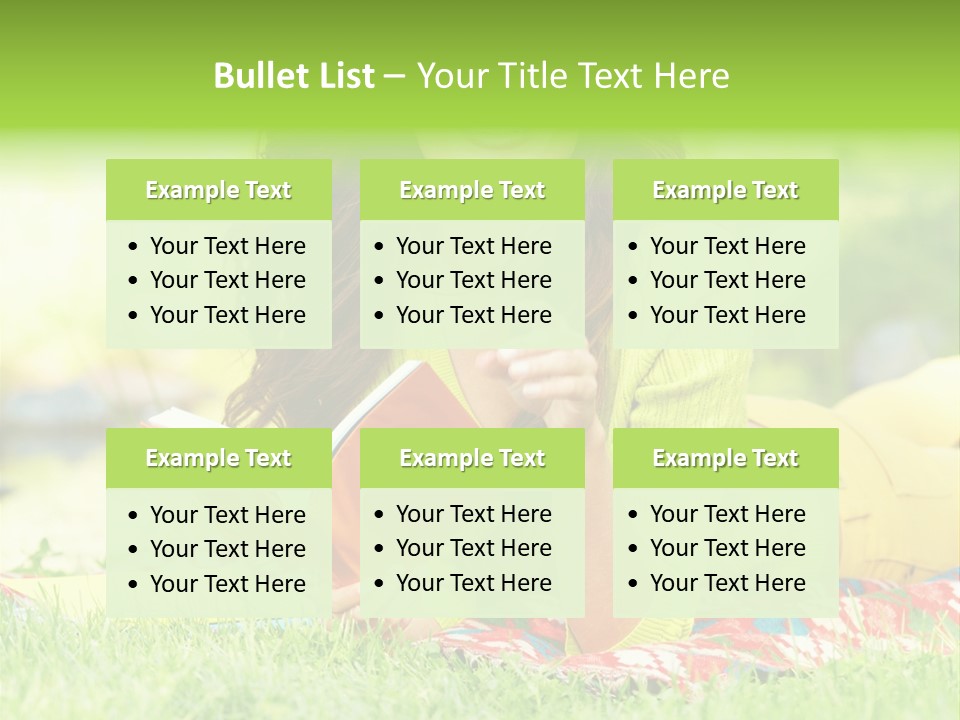 Beauty Yellow Girl PowerPoint Template