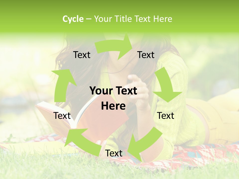 Beauty Yellow Girl PowerPoint Template