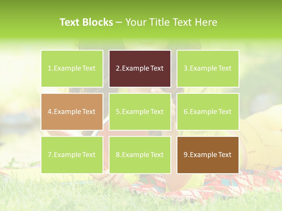 Beauty Yellow Girl PowerPoint Template