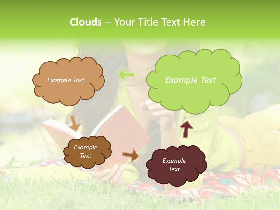 Beauty Yellow Girl PowerPoint Template