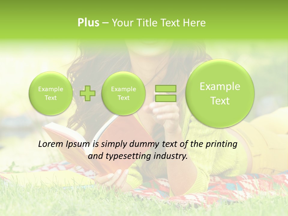 Beauty Yellow Girl PowerPoint Template