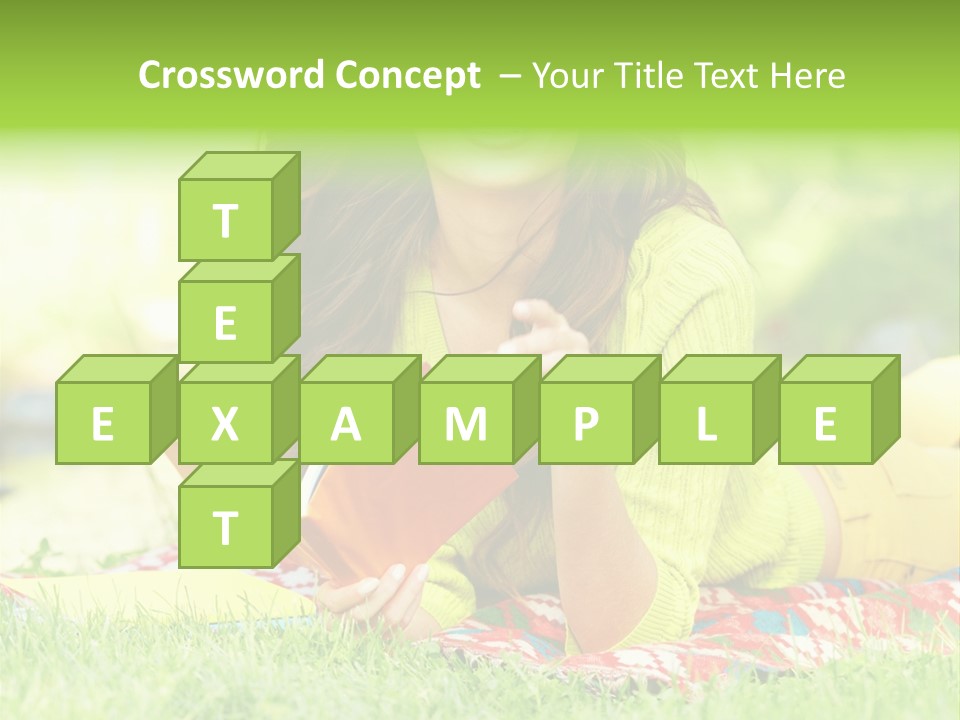 Beauty Yellow Girl PowerPoint Template