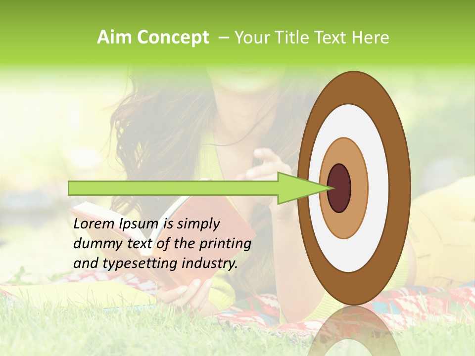 Beauty Yellow Girl PowerPoint Template