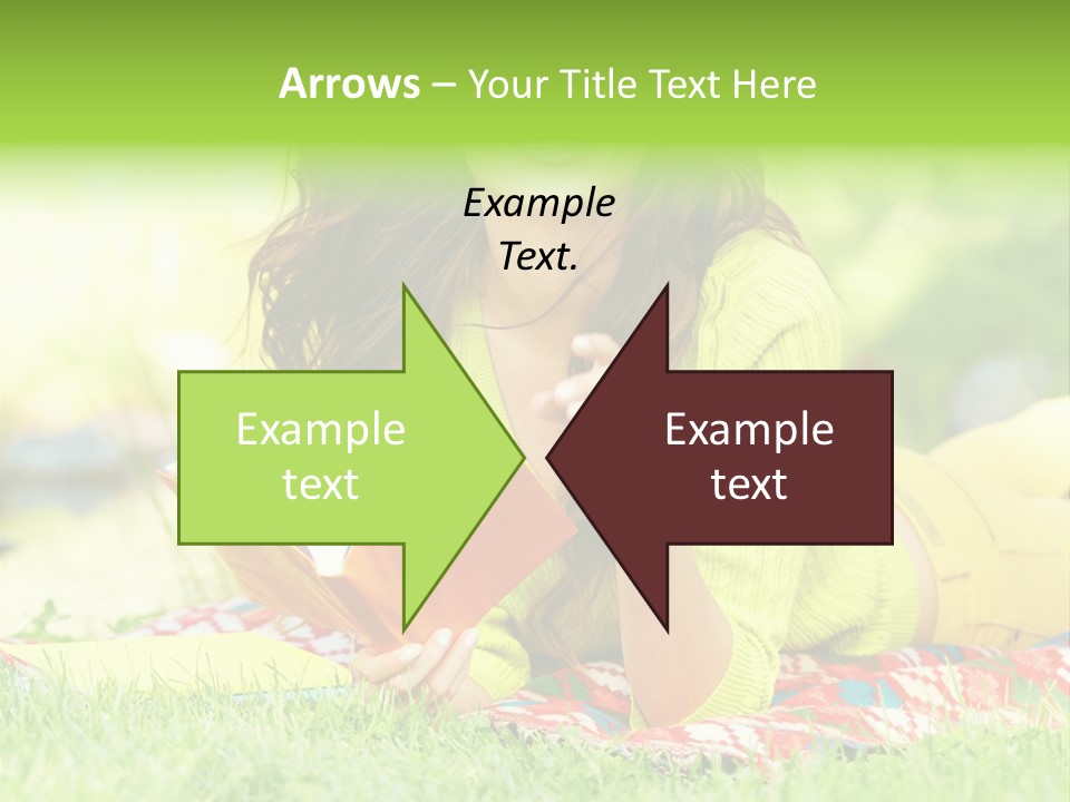 Beauty Yellow Girl PowerPoint Template