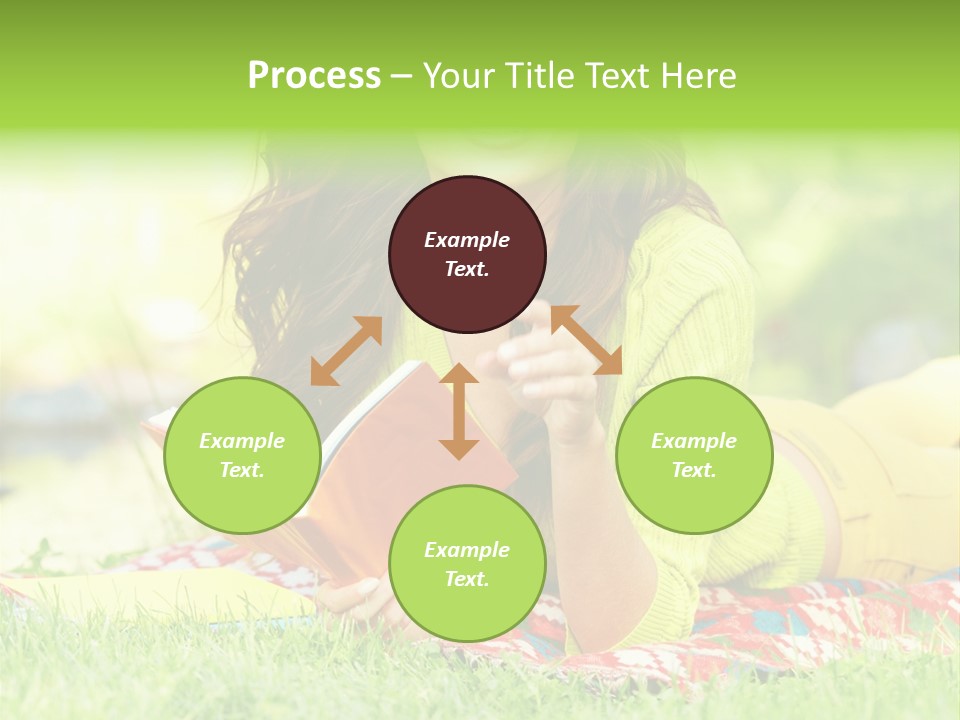 Beauty Yellow Girl PowerPoint Template