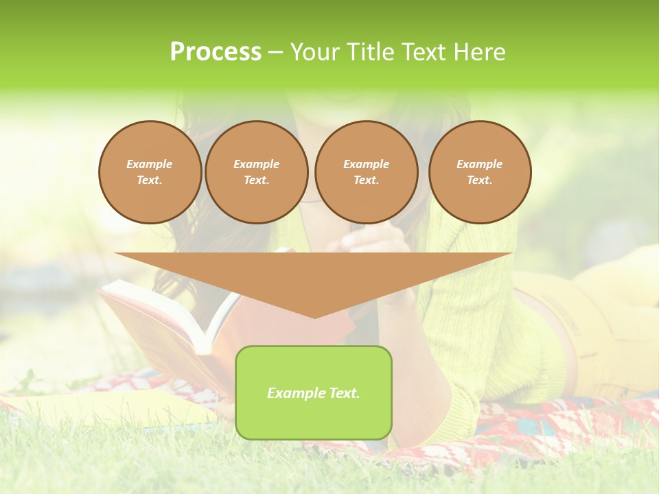 Beauty Yellow Girl PowerPoint Template