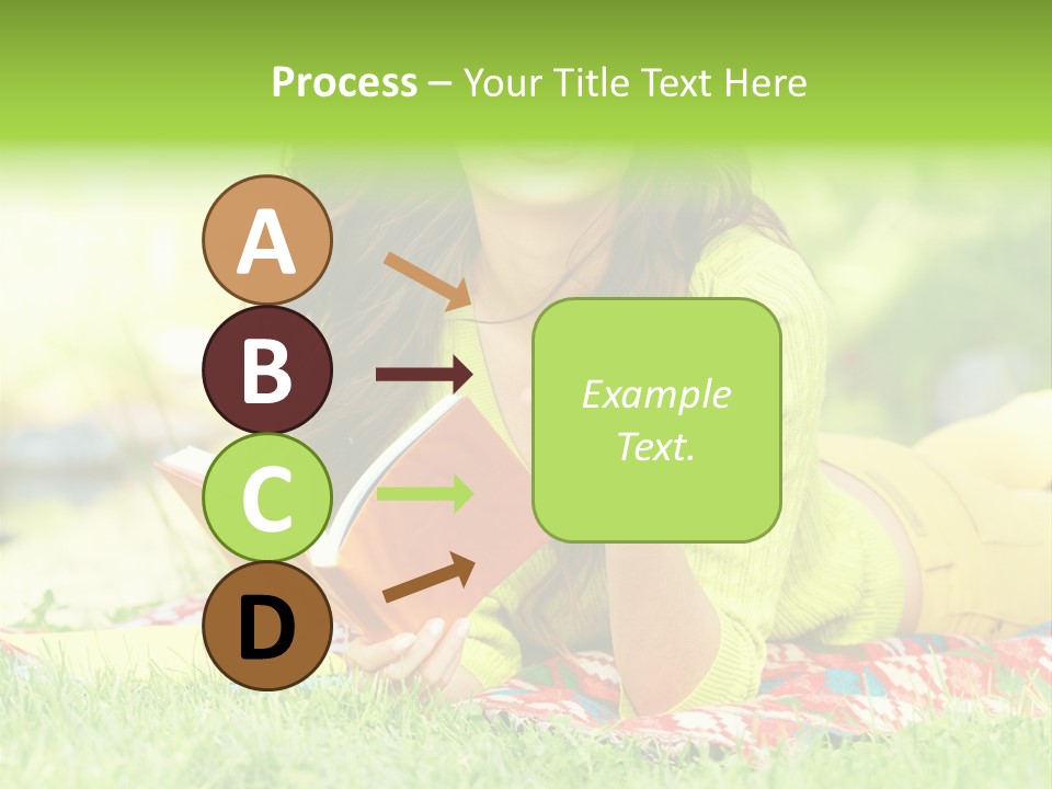 Beauty Yellow Girl PowerPoint Template