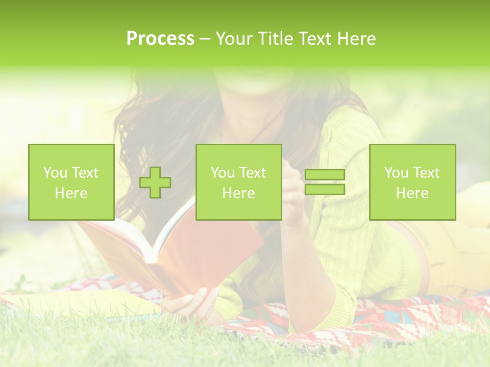 Beauty Yellow Girl PowerPoint Template