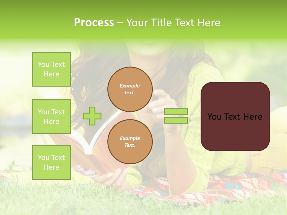 Beauty Yellow Girl PowerPoint Template