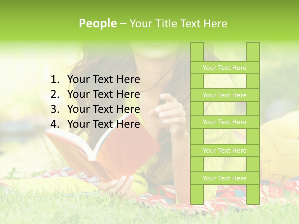 Beauty Yellow Girl PowerPoint Template