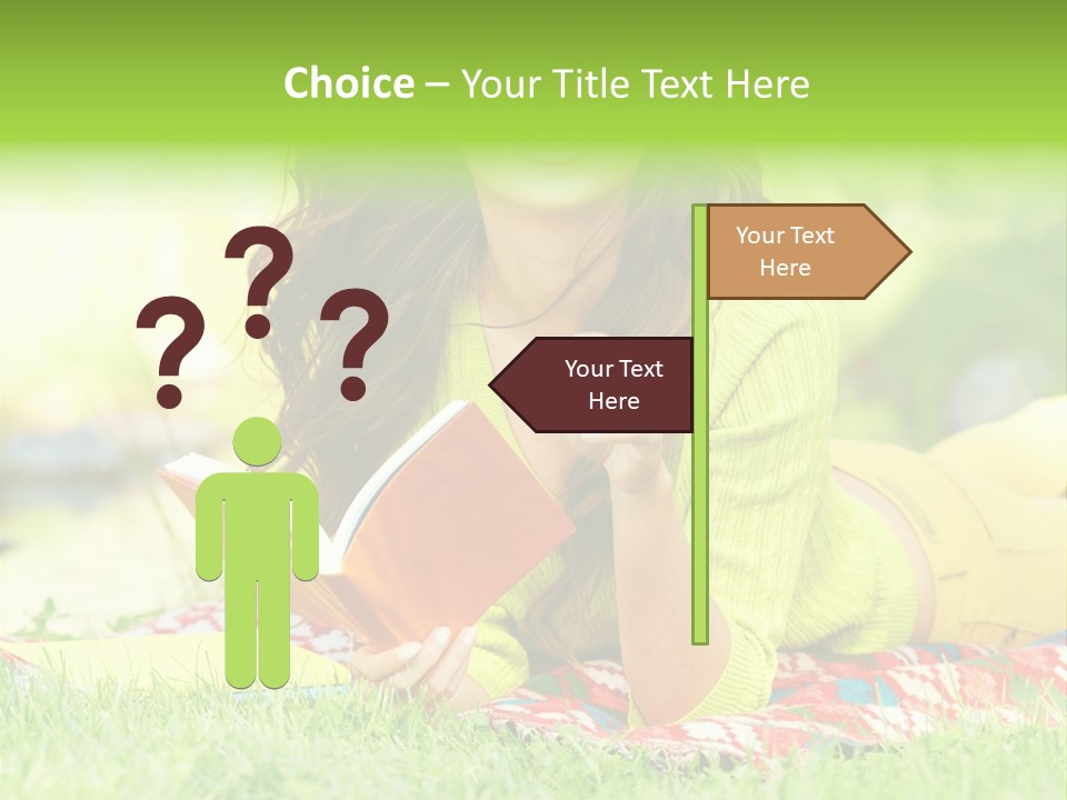 Beauty Yellow Girl PowerPoint Template