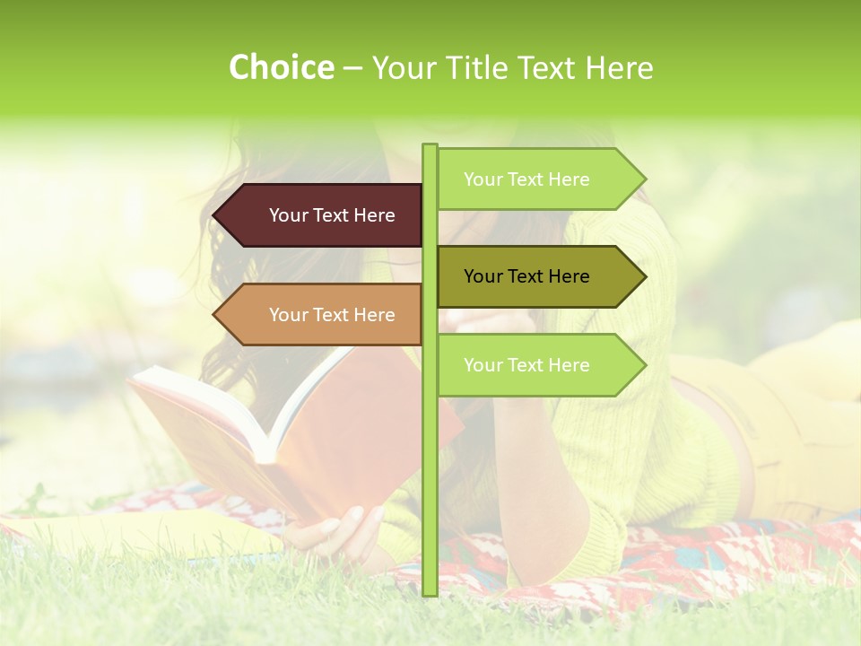 Beauty Yellow Girl PowerPoint Template