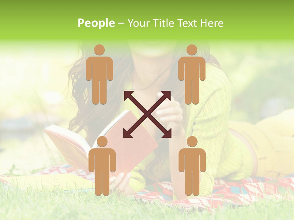 Beauty Yellow Girl PowerPoint Template